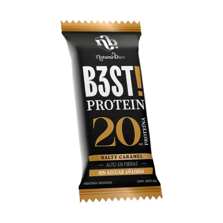Anúncio: Barra de Proteína Natural Bars B3st Protein Salty Caramel – 60g