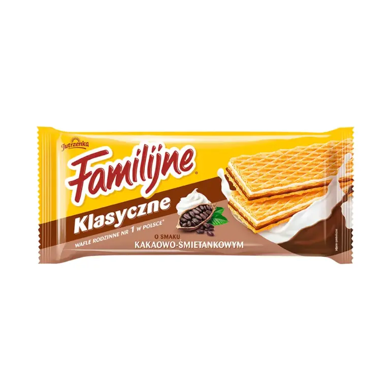 Anúncio: Wafer Jutrzenka Familijne Klasyczne Cacao y Crema – 180g