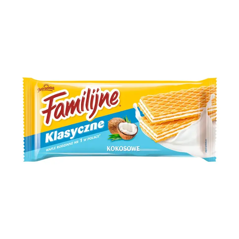 Anúncio: Wafer Jutrzenka Familijne Klasyczne Coconut – 180g