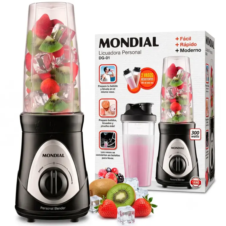 Anúncio: Licuadora Personal Mondial DG-01 300W - Negro - suc-1-matriz / 110v