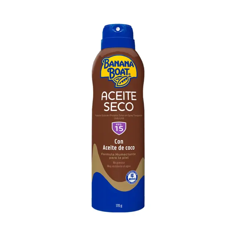 Anúncio: Aceite Seco Protector Solar Banana Boat FPS15 Spray 170g