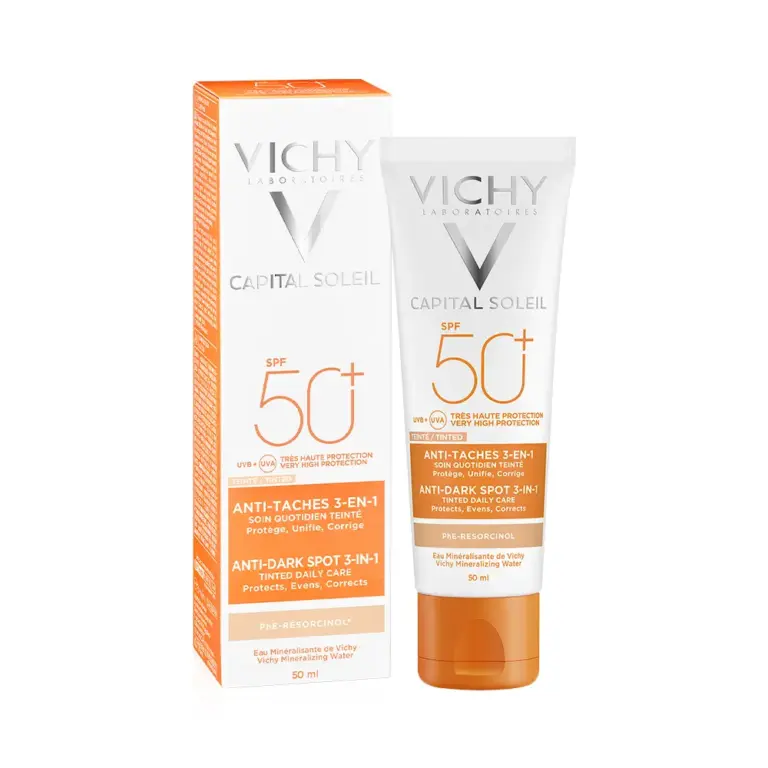 Anúncio: Protector Solar Facial Vichy Capital Soleil Antimanchas 3 en 1 SPF50+ con Color 50ml