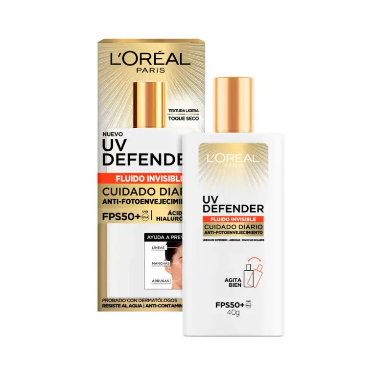 Anúncio: Protector Solar Loreal UV Defender Fluido Invisible FPS 50+ 40gr