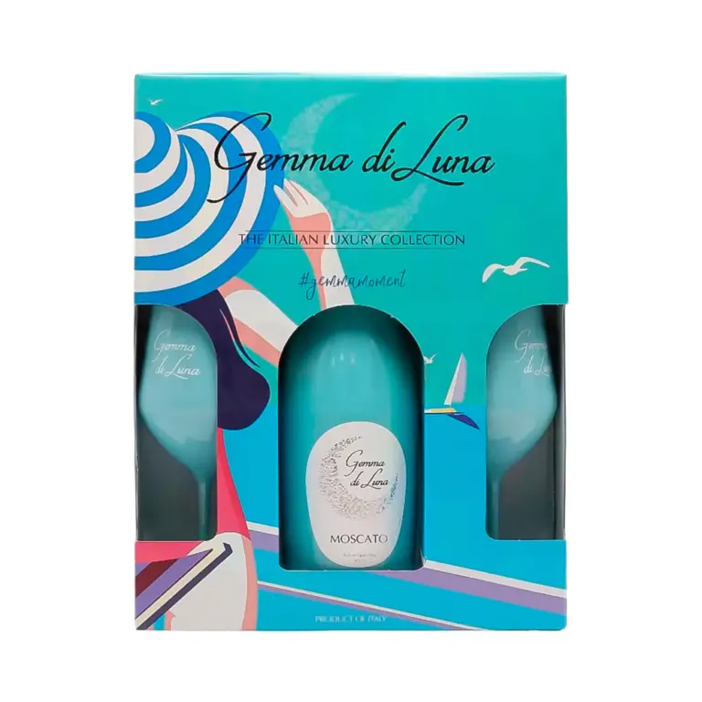 Anúncio: Kit Espumante Gemma Di Luna Moscato 750ml + 2 Copas