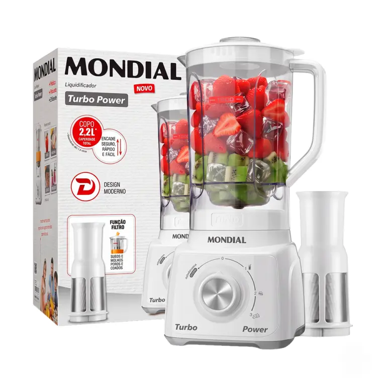 Anúncio: Mondial Licuadora Turbo Power White L-99Wg 220V